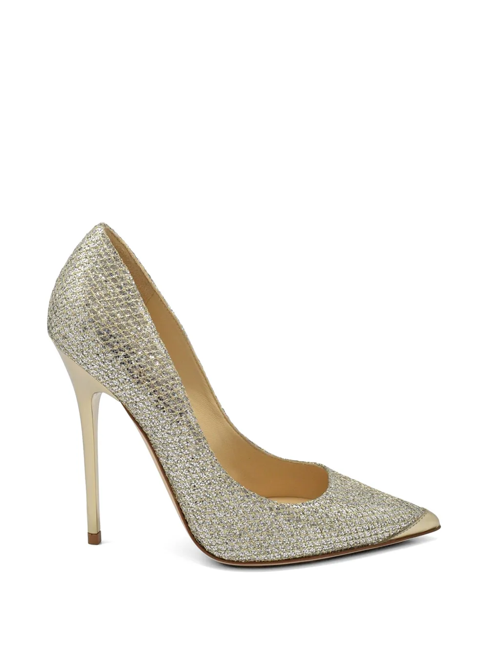 Jimmy Choo Anouk Pumps im Glitter-Look - Silber