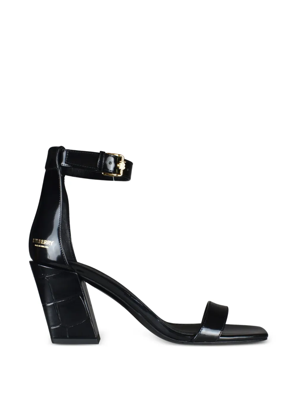 Burberry Sandali effetto coccodrillo - Nero