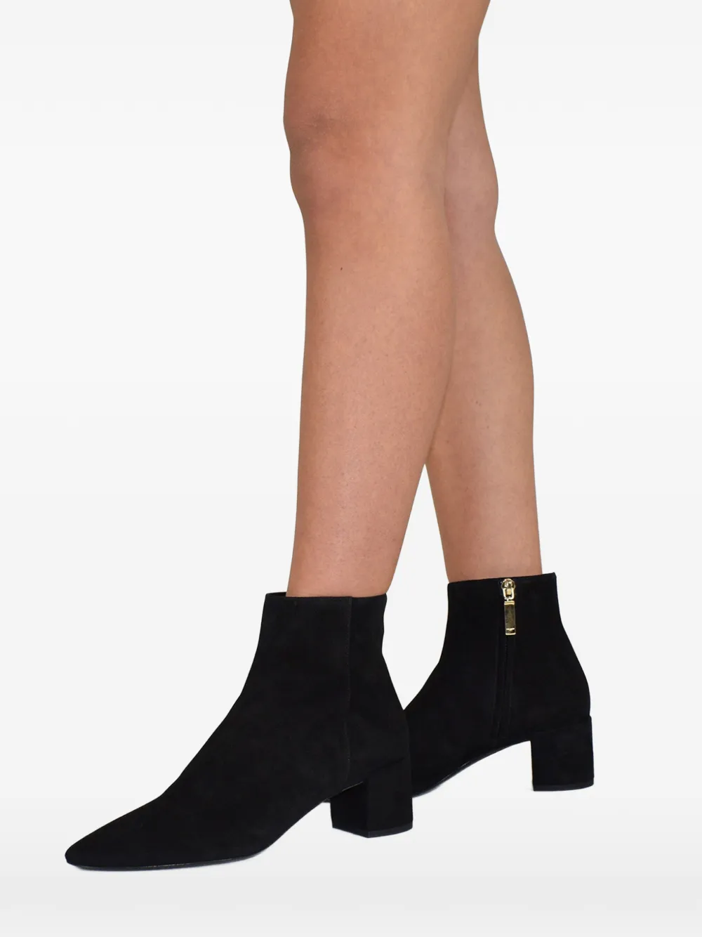 Saint Laurent Loulou enkellaarzen met rits Zwart