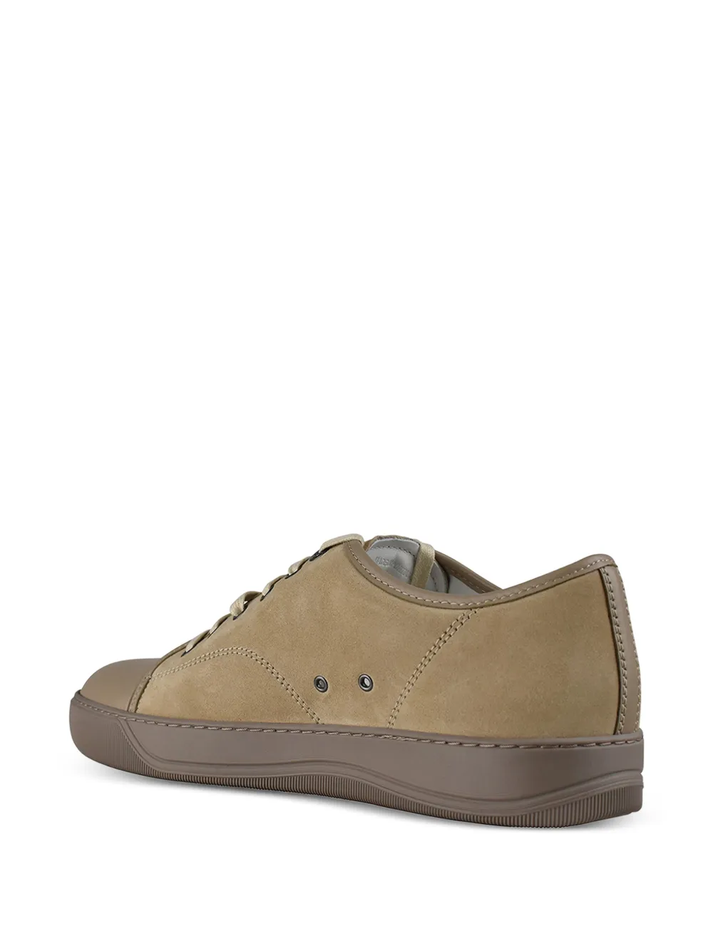 Lanvin DBB1 suède sneakers met ronde neus Bruin