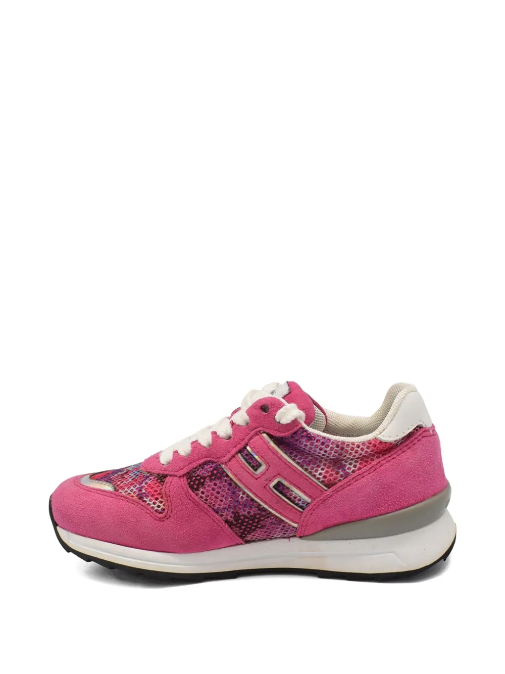 Hogan Kids Suède sneakers Roze