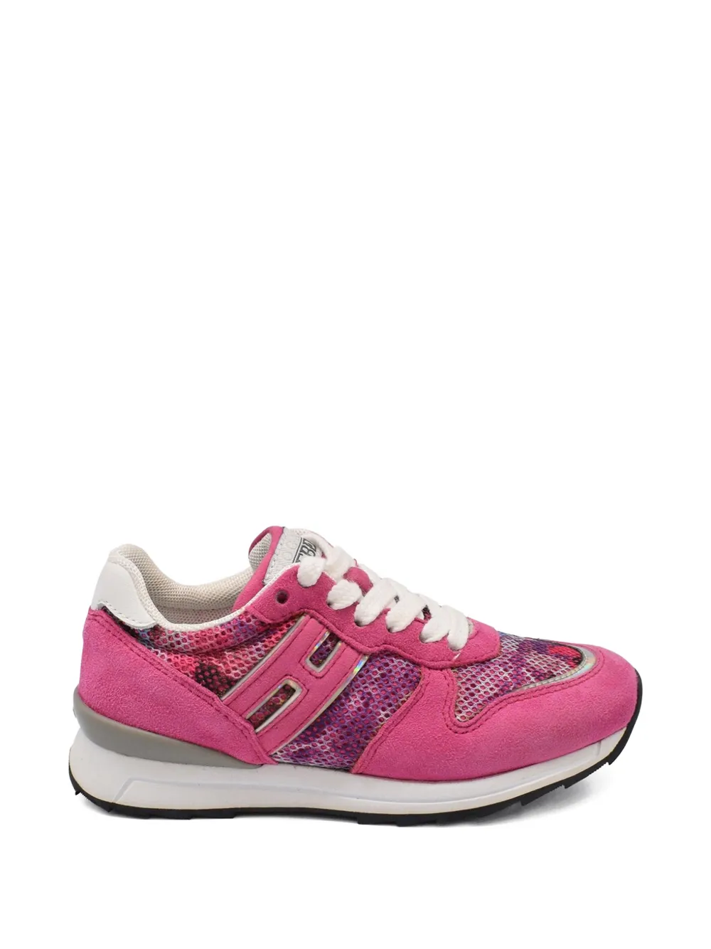 Hogan Kids Suède sneakers Roze