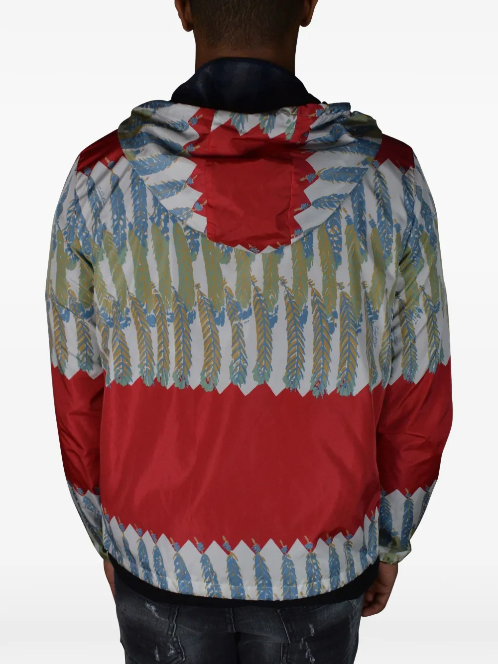 Valentino Garavani Jack met capuchon en bladerprint Wit