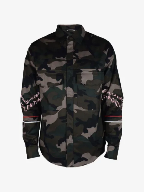 Valentino Garavani camouflage-pattern shirt