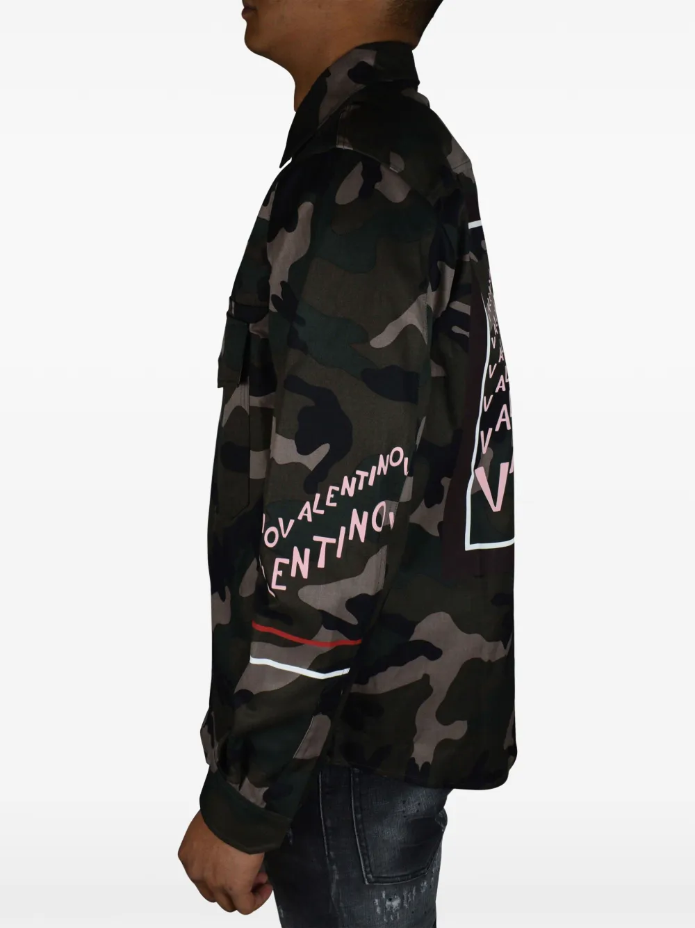 Valentino Garavani T-shirt met camouflageprint Groen