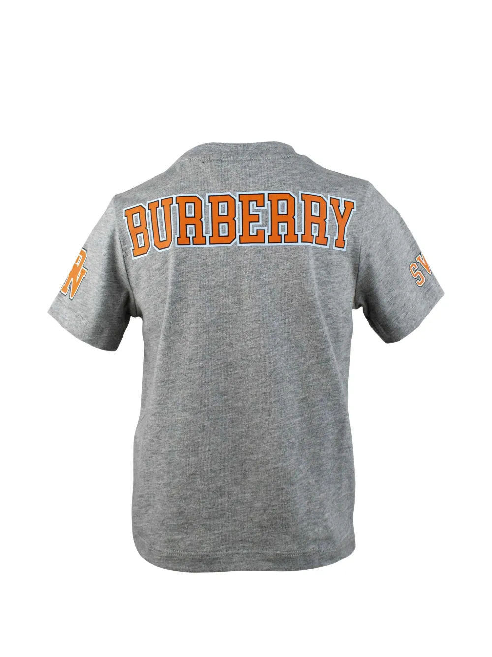 Burberry Kids T-shirt met print en korte mouwen Grijs