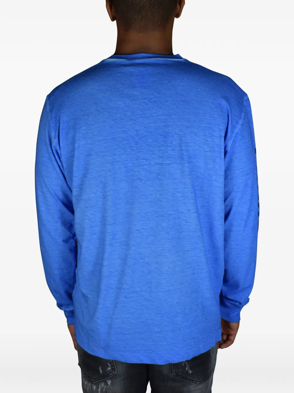 Dsquared2 Printed Long-sleeve T-shirt In Blue