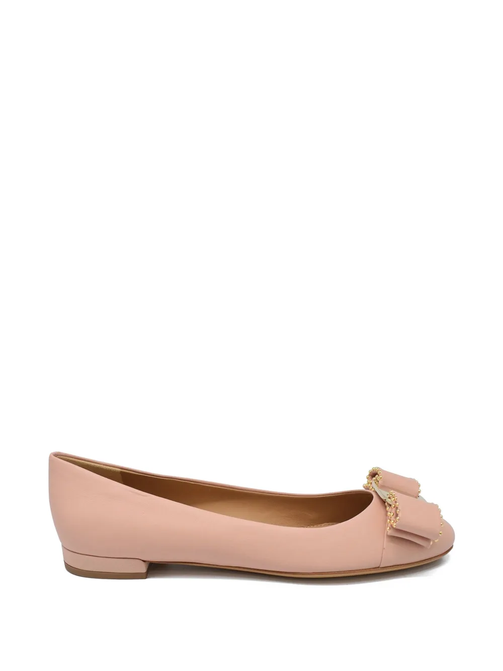 Ferragamo Varina bow-detail ballet flats - Rosa
