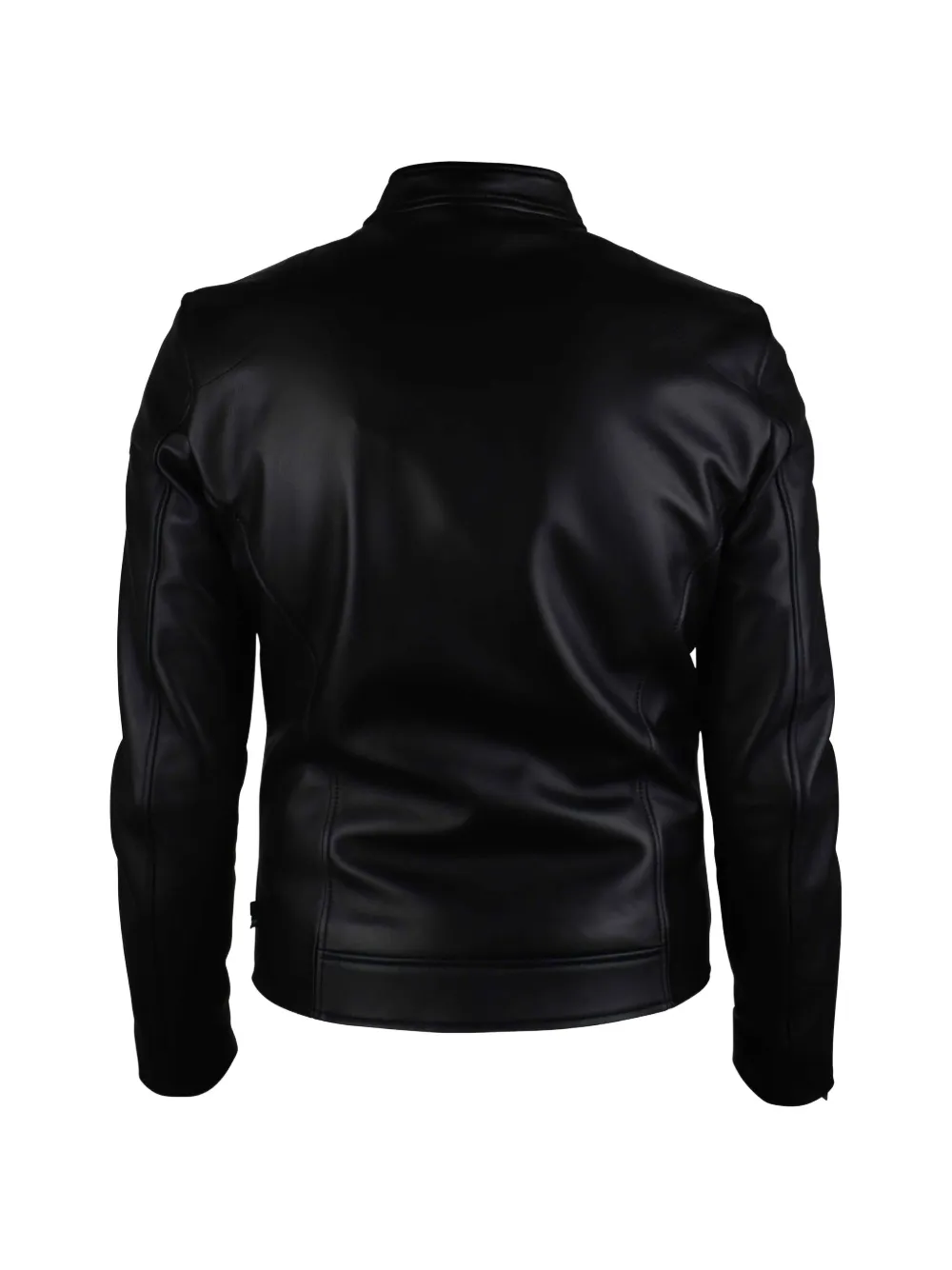 Philipp Plein Bikerjack met logo Zwart