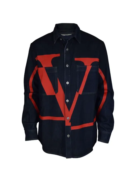 Valentino Garavani logo-print denim jacket