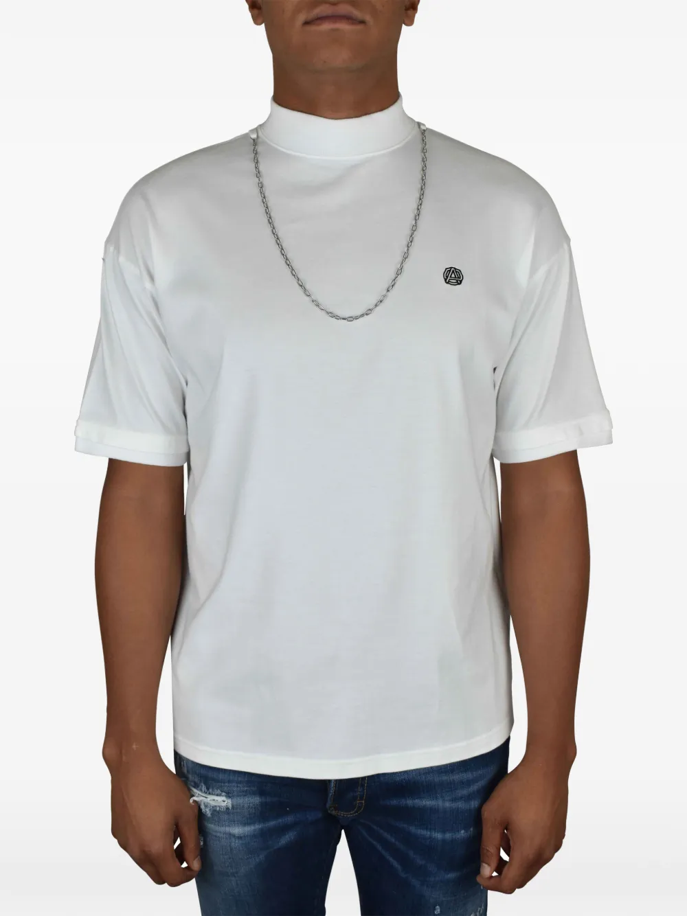 AMBUSH T-shirt met geborduurd logo Wit