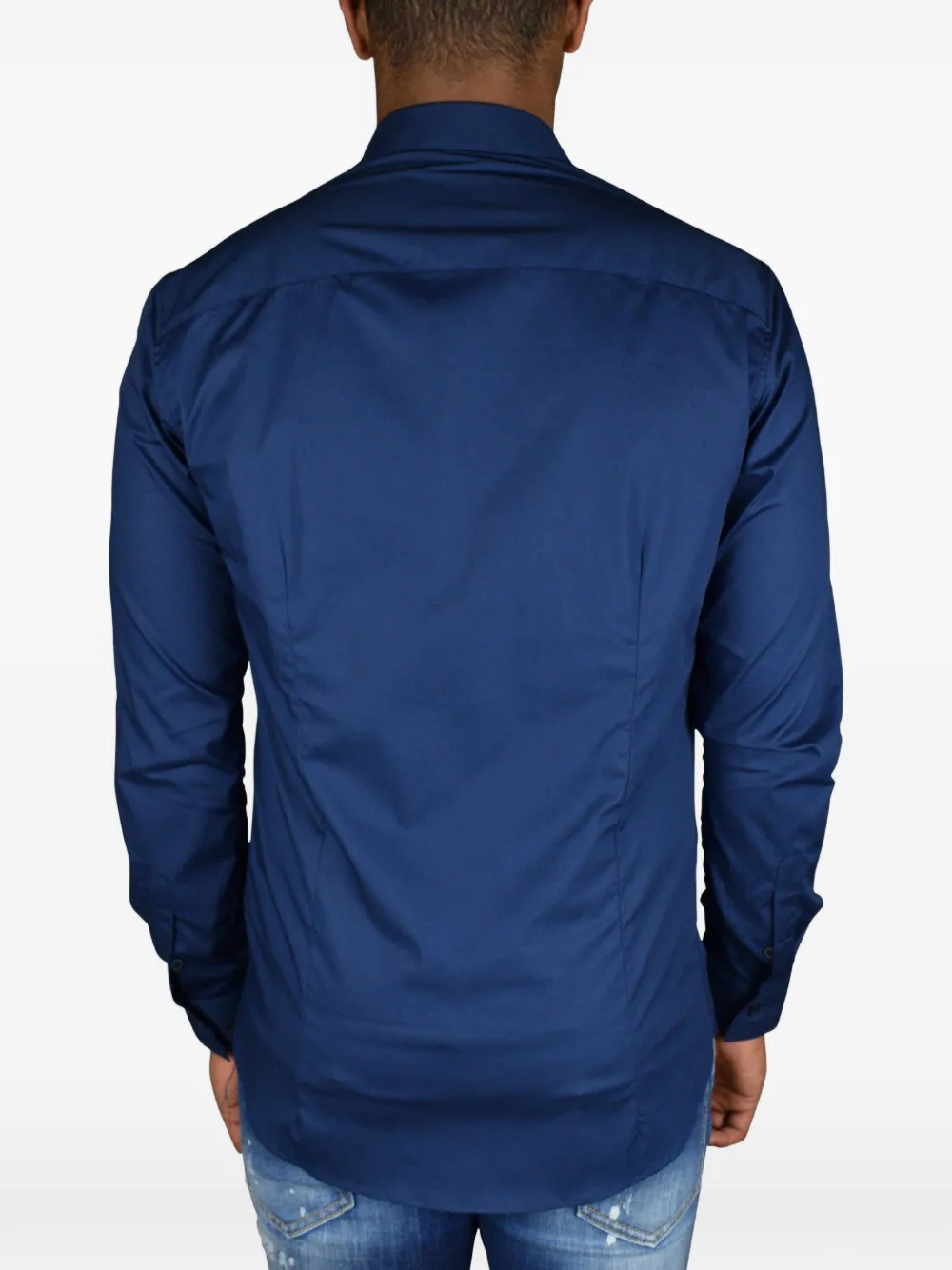 Philipp Plein Overhemd met logopatch Blauw