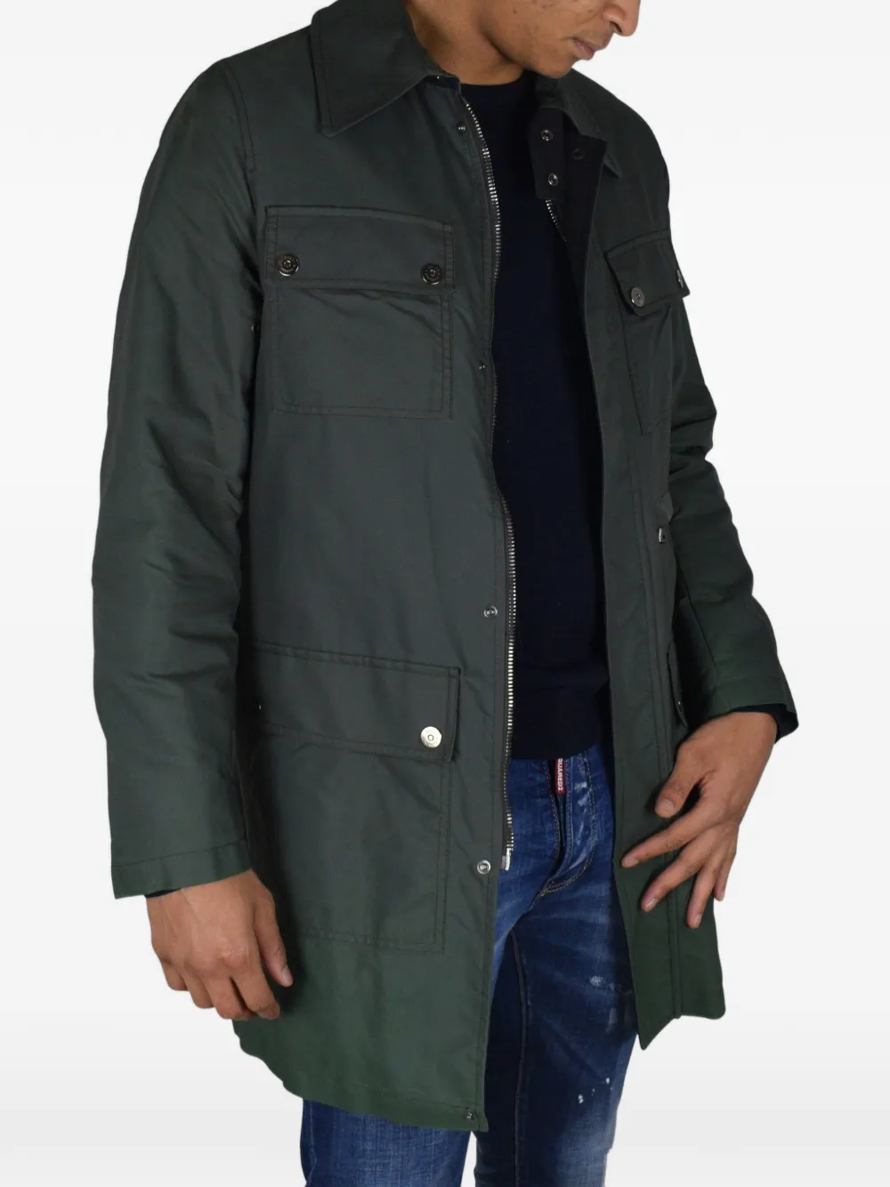 Dolce & Gabbana Jas met klepzakken Groen