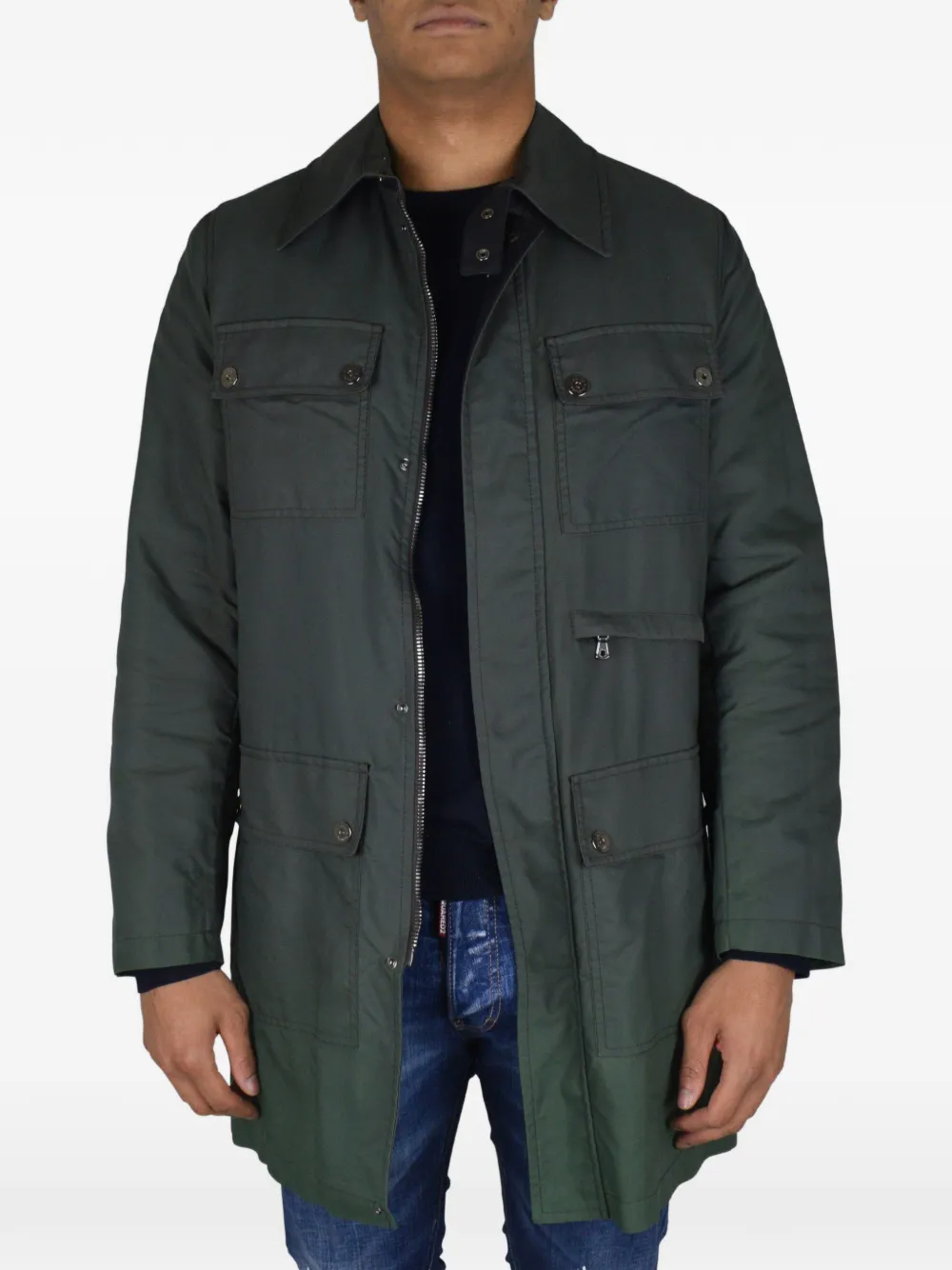 Dolce & Gabbana Jas met klepzakken Groen