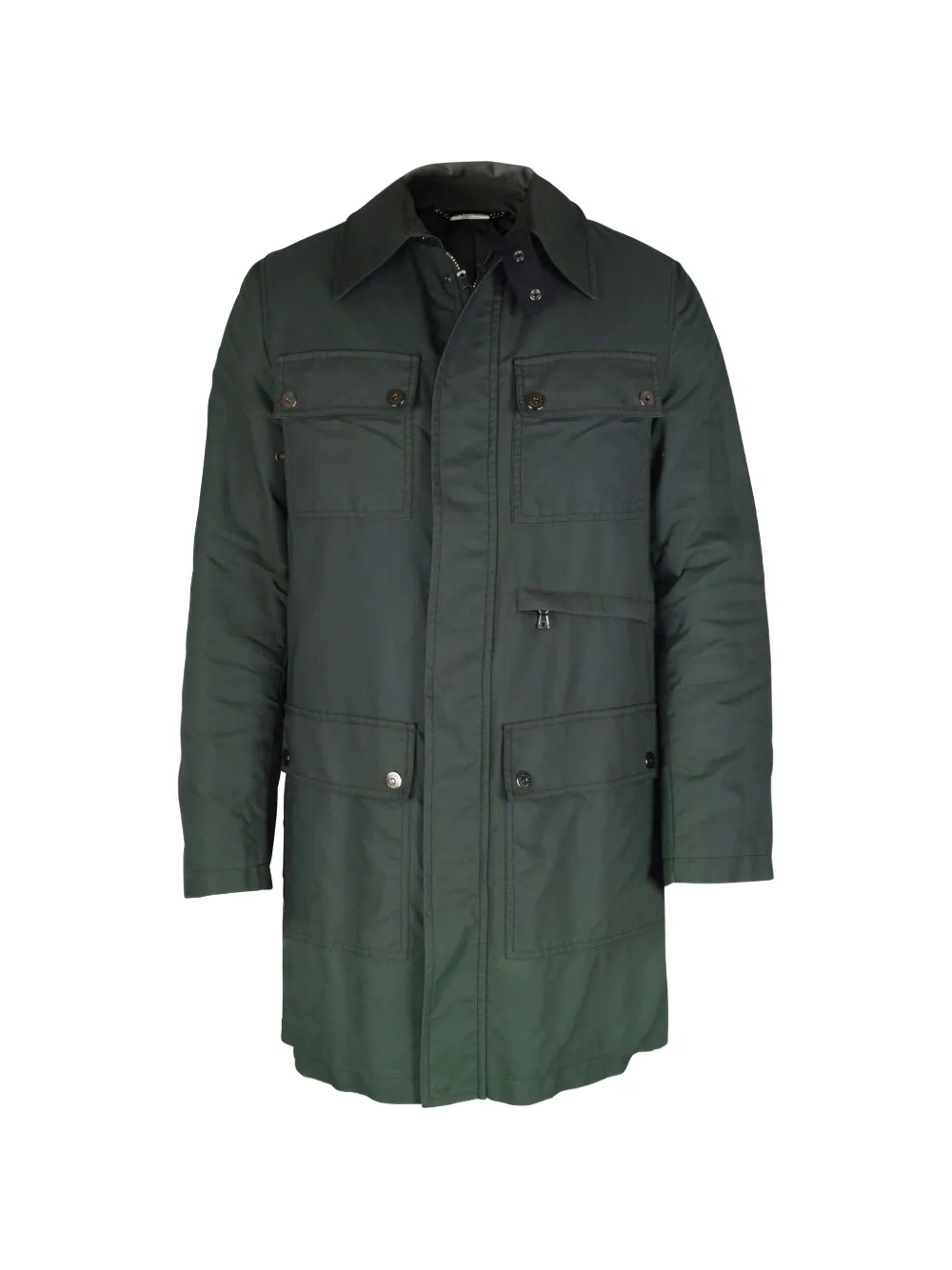 Dolce & Gabbana flap-pockets coat - Green