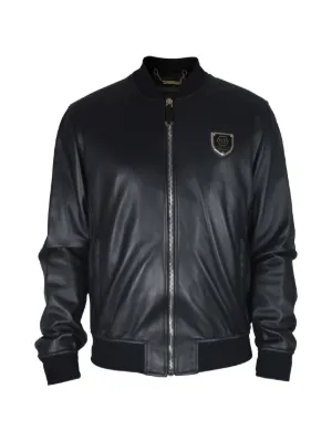 Diesel Jaqueta L-Amar-WRD De Couro Com Logo | Marrom | FARFETCH BR