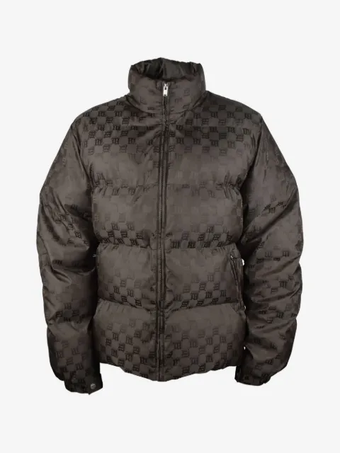 MISBHV monogram-pattern quilted down jacket