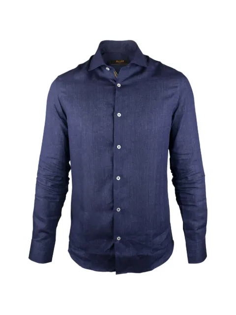 Moorer buttoned long-sleeve shirt