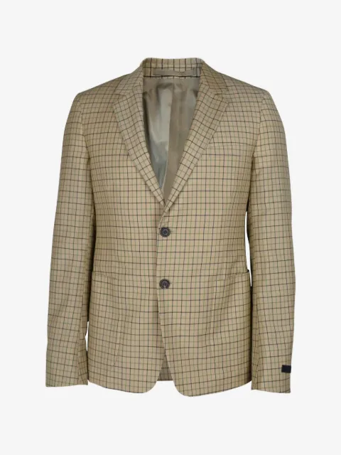 Prada blazer con motivo de cuadros
