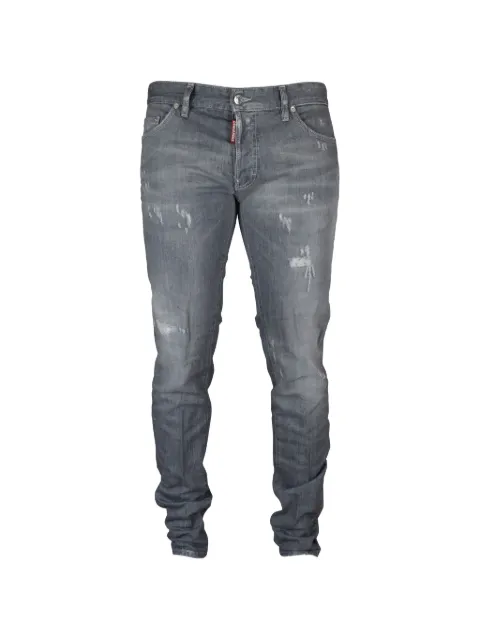 DSQUARED2 ripped-effect slim jeans