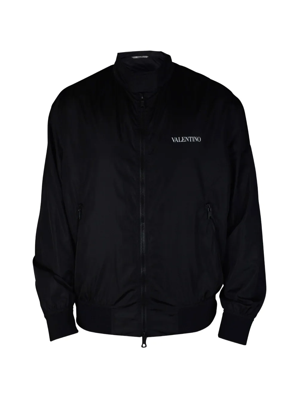 Valentino Garavani Bomber con logo - Nero
