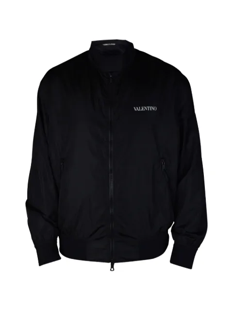 Valentino Garavani logo-print bomber jacket