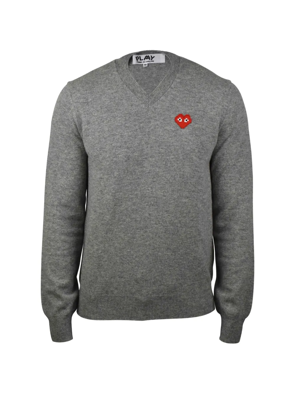 Comme des Garçons Homme Maglione con scollo a V - Grigio