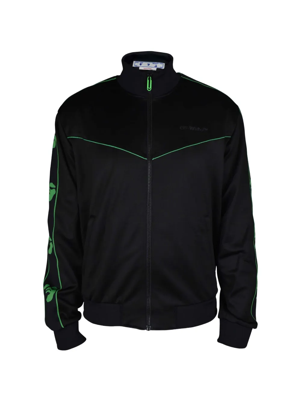 Off-White Felpa con stampa logo - Nero