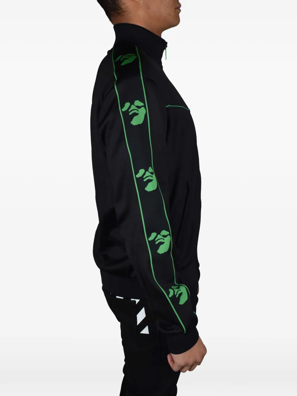Off-White Sweater met logoprint Zwart