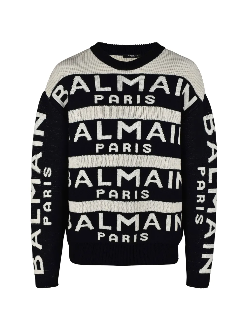 Balmain logo-embellishment sweater - Black