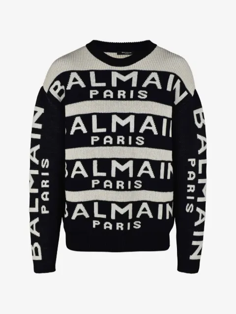 Balmain logo-embellishment sweater