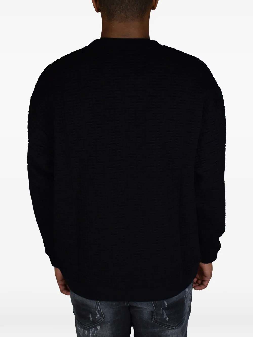 Balmain Crew-neck Sweater In Animal Print