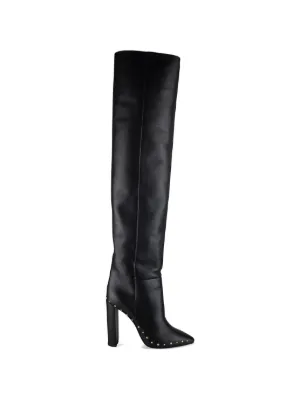 Saint Laurent Linda 100mm pointed-toe Boots | Black | FARFETCH
