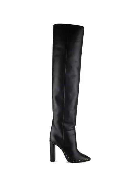 Saint Laurent pointed-toe leather boots