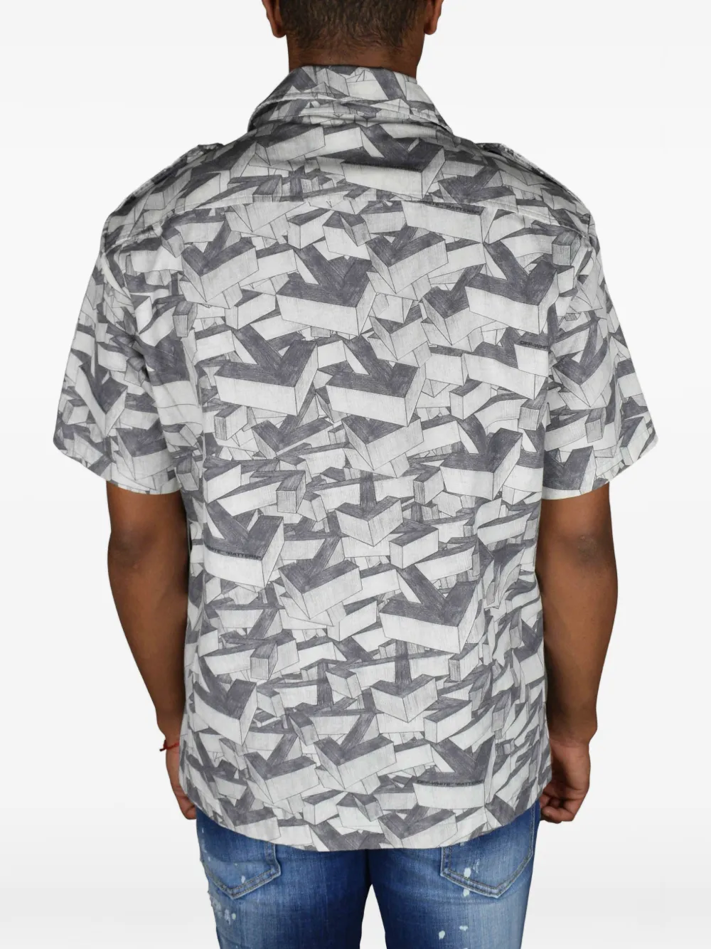 Off-White 3D Arrows overhemd met korte mouwen Wit