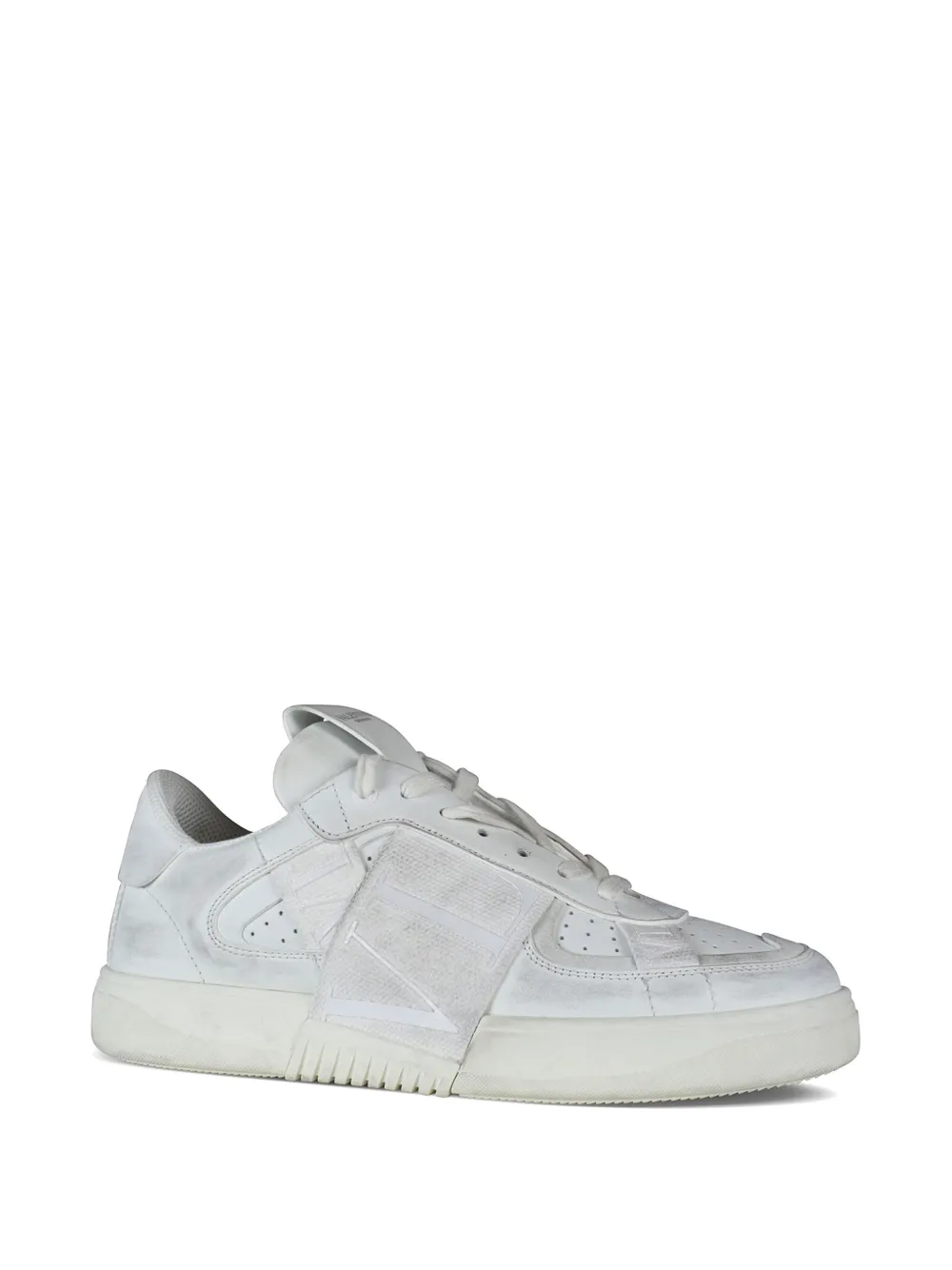 Valentino Garavani Leren sneakers met logo Wit