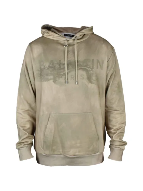 Balmain hoodie con logo estampado