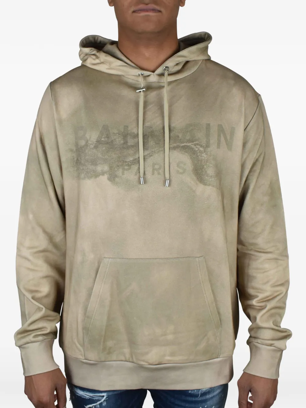  Balmain Sudadera Con Capucha Y Logo - Neutro 