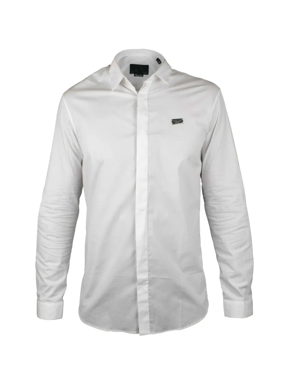 Philipp Plein Iconic Hemd mit Patch - Weiß