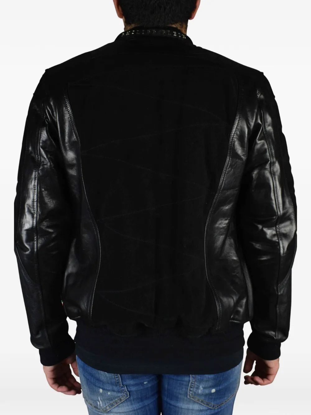 Philipp Plein Bomberjack met logo-applicatie Zwart