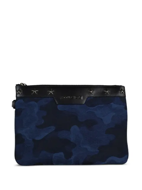 Jimmy Choo Derek star-embellishment clutch bag