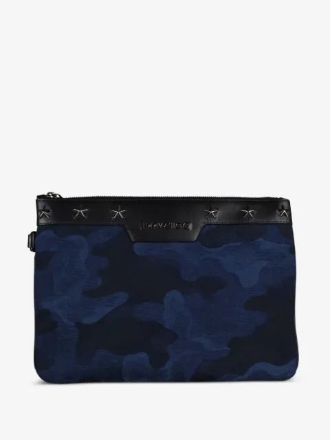 Jimmy Choo Derek star-embellishment clutch bag