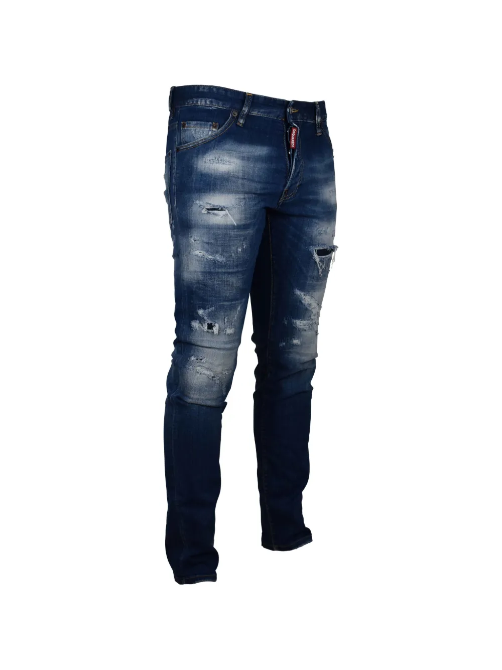 DSQUARED2 Cool Guy gerafelde skinny jeans Blauw