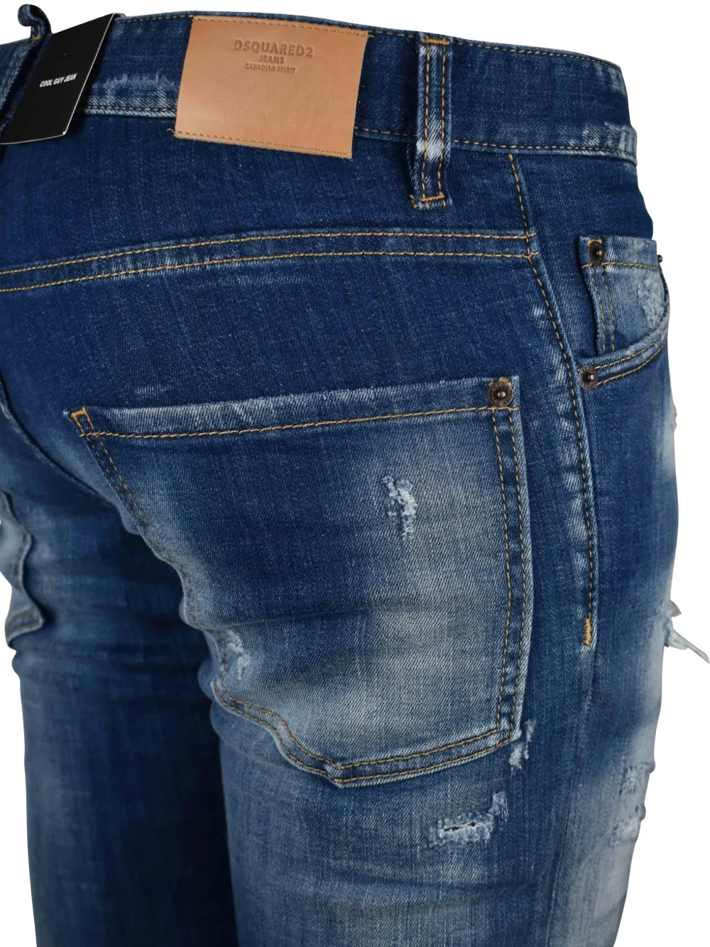 DSQUARED2 Cool Guy gerafelde skinny jeans Blauw