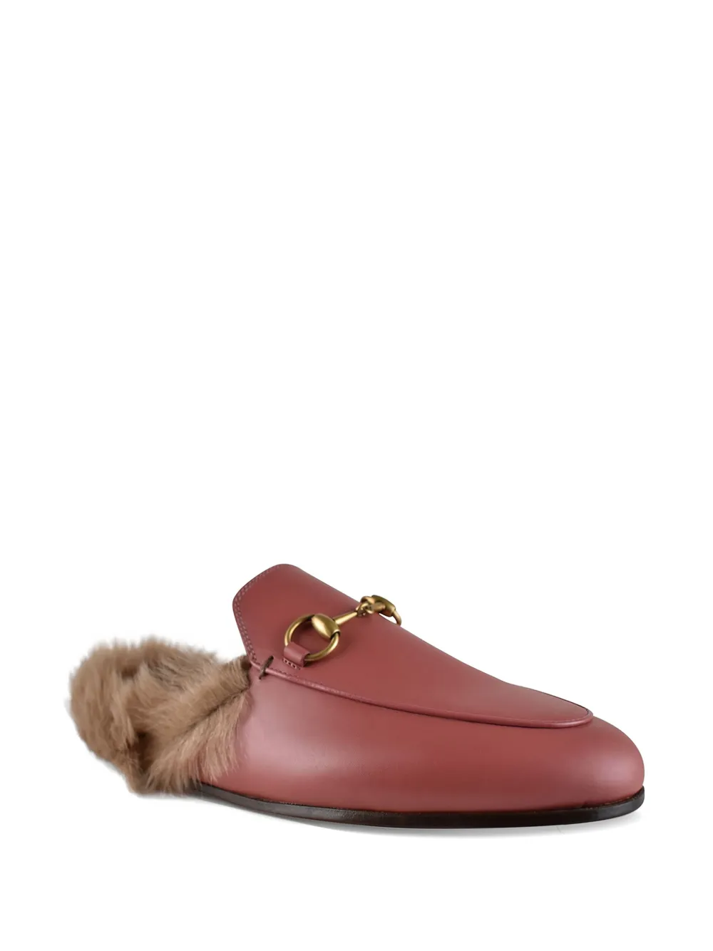 Gucci Princetown Horsebit muiltjes Roze