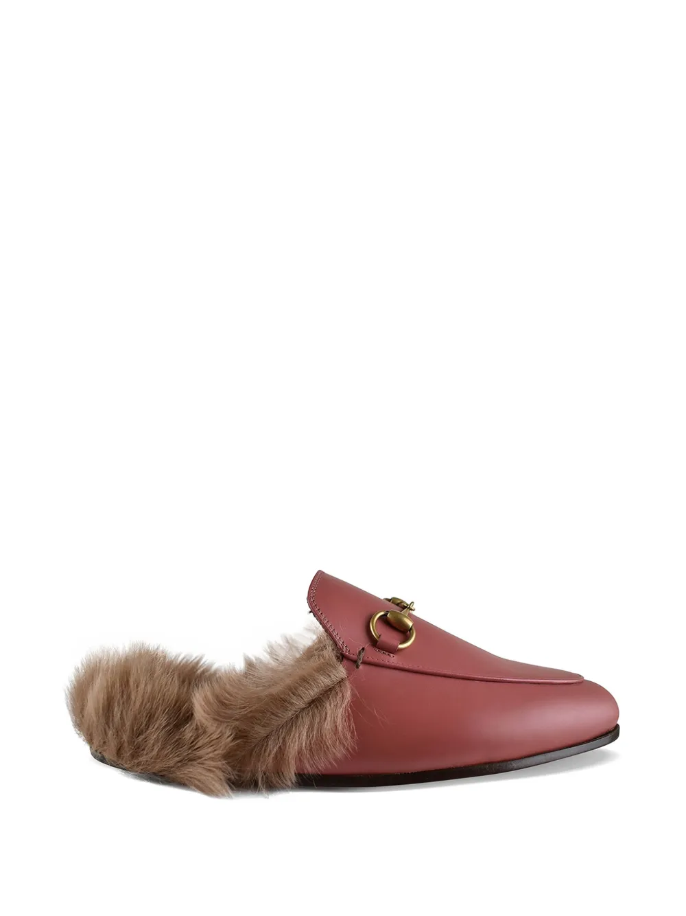Gucci Princetown horsebit mules - Rosa