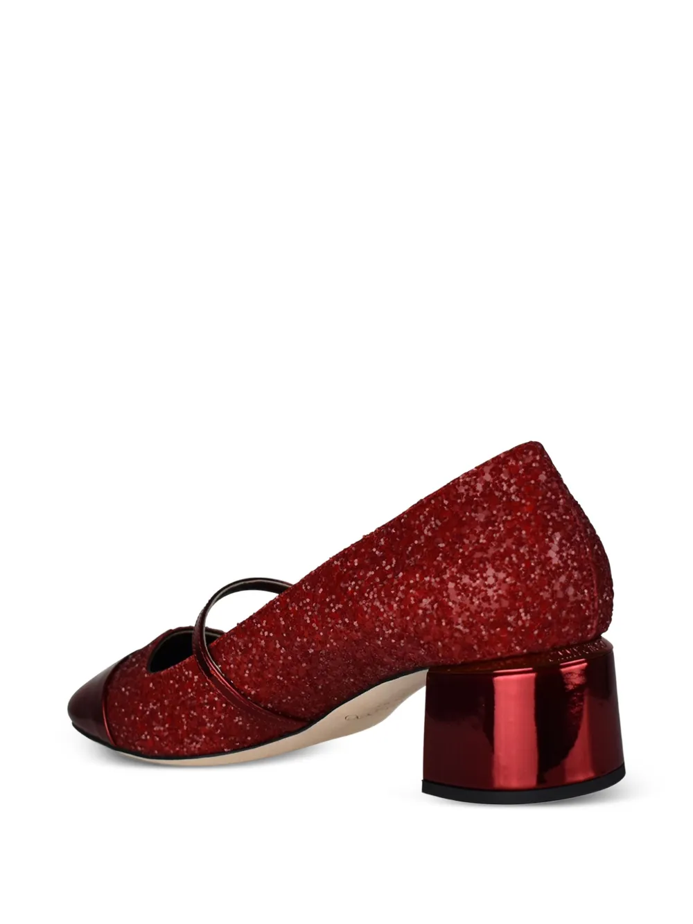 Jimmy Choo Elisa pumps met glitter en vierkante neus Rood