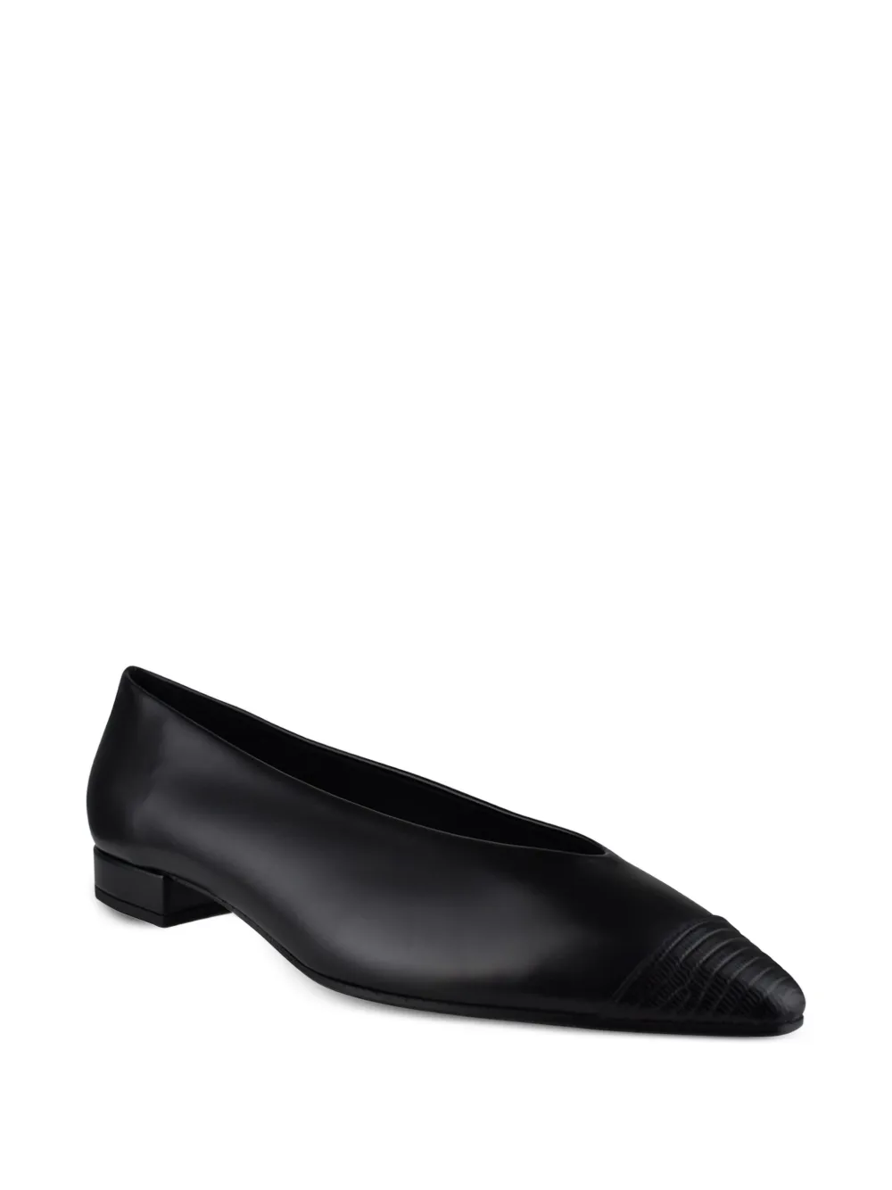 Loro Piana Rebeca ballerina's met puntige neus Zwart