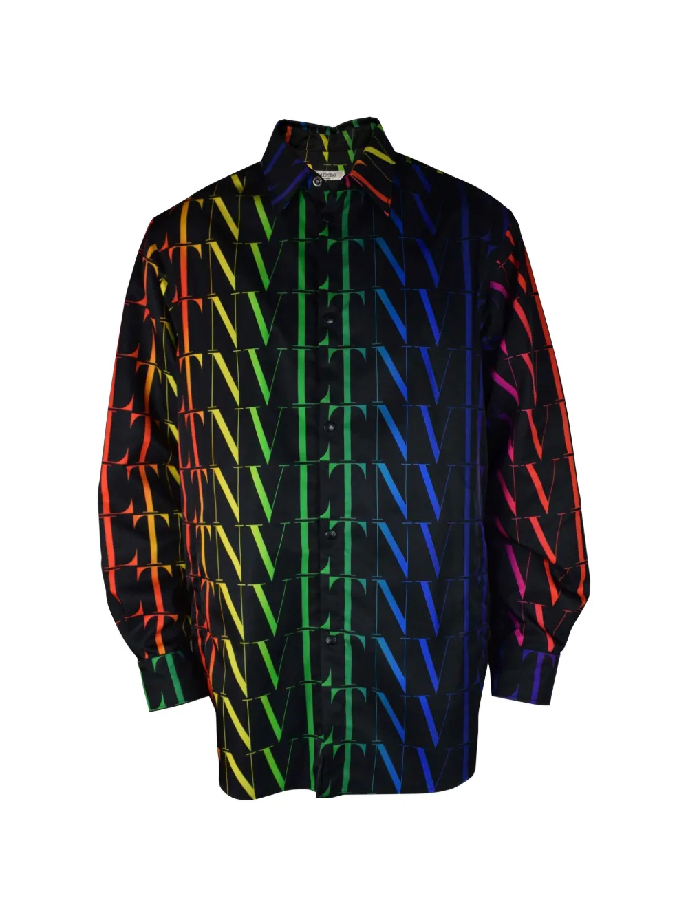 Valentino Garavani logo-pattern shirt - Black