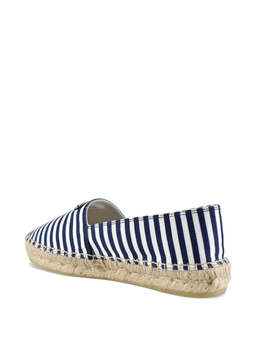 Prada Espadrilles met gestreept logo Blauw